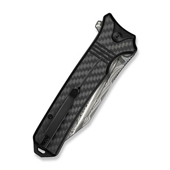 Civivi Neurohaptic Folding Knife Carbon Fiber/G10 Handle Damascus Plain Edge C23080-DS1