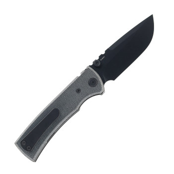 Chaves Knives Blue Label Redencion Street Folding Knife Black Micarta Handle Elmax Drop Point Plain Edge PVD Finish Chaves Knives Blue Label Redencion Street Folding Knife Black Micarta Handle Elmax Drop Point Plain Edge PVD Finish