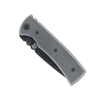 Chaves Knives Blue Label Redencion Street Folding Knife Black Micarta Handle Elmax Drop Point Plain Edge PVD Finish Chaves Knives Blue Label Redencion Street Folding Knife Black Micarta Handle Elmax Drop Point Plain Edge PVD Finish