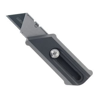 Chaves Knives Blue Label CHUB Flipper Folding Knife Black SW Aluminum Handle Razor Plain Edge