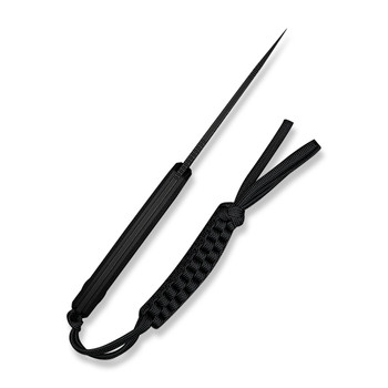 Civivi Timberbark Fixed Blade Knife Black G10 Handle 14C28N Plain Edge Black Stonewash Finish C23094-1