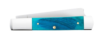Case Sawcut Jig Caribbean Blue Bone Razor Folding Knife Tru-Sharp Stainless Blade 25583