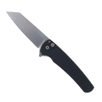 Protech Malibu Flipper Folding Knife Black Aluminum Handle Stonewashed Magnacut 5401 Protech Malibu Flipper Folding Knife Black Aluminum Handle Stonewashed Magnacut 5401