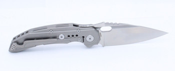 Bestech Exploit Folding Knife Grey Ti Handle S35VN Plain Edge Satin BT2005A