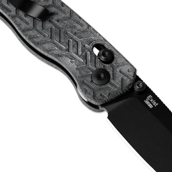 Kizer Exist Clutch Lock Folding Knife Black Micarta Handle Nitro-V V3681A1