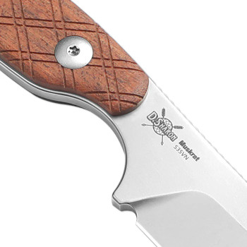 Kizer Muskrat Fixed Blade Knife Mkuruti Wood Handle S35VN Plain Edge 1064A2