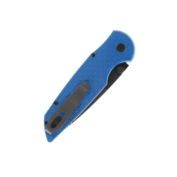 Protech Integrity Folding Knife Blue Aluminum Handle S35VN Spear Point Plain Edge INT106-Blue