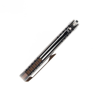 Katsu Frame Lock Folding Knife Black Titanium Handle ZDP 189 Plain Edge ZK02