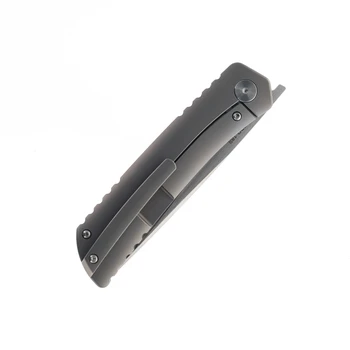 Katsu Folding Knife Color Carbon Fiber/Titanium Handle ZDP 189 Plain Edge ZK03
