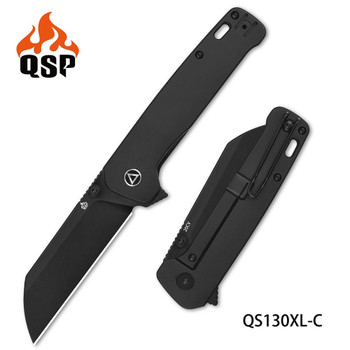 ペーパーマン QSP Penguin Plus Folding Knife Black Titanium