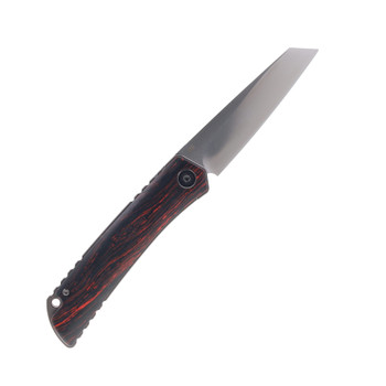 Katsu Folding Knife Black/Red G10 Handle D2 Plain Edge GK01