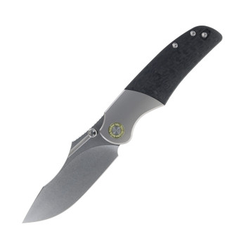 TwoSun Folding Knife Titanium/Carbon Fiber Handle 14C28N Plain