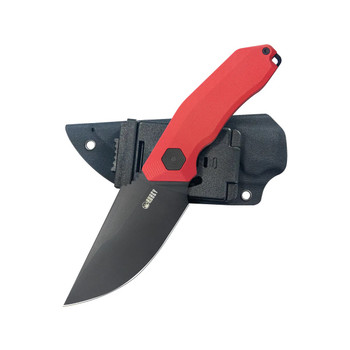Kubey Basilisk Fixed Blade Knife Red G10 Handle 14C28N Drop Point Plain Edge Blackwash Finish KU381B Kubey Basilisk Fixed Blade Knife Red G10 Handle 14C28N Drop Point Plain Edge Blackwash Finish KU381B