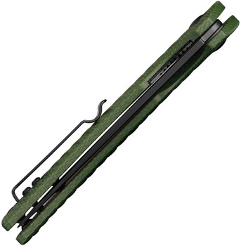 Ruike P122-MG Linerlock Folding Knife Green Micarta Handle 14C28N Plain Black Blade