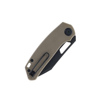 Divo Knives Growler Mini Pocket Knife Bronze Titanium Handle Blackwash 154CM Blade Divo Knives Growler Mini Pocket Knife Bronze Titanium Handle Blackwash 154CM Blade