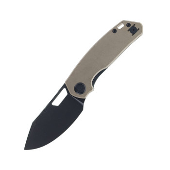 Divo Knives Growler Mini Pocket Knife Bronze Titanium Handle Blackwash 154CM Blade Divo Knives Growler Mini Pocket Knife Bronze Titanium Handle Blackwash 154CM Blade