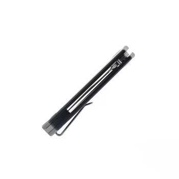 Divo Knives Growler Mini Pocket Knife Black G10 Handle Stonewashed 154CM Blade