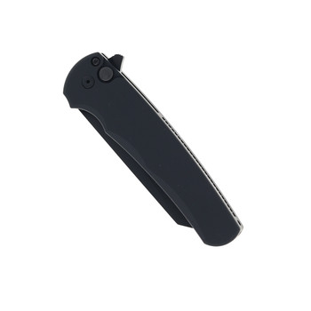 Protech Malibu Folding Knife Smooth Black Aluminum Handle Magnacut Reverse Tanto Plain Edge Black DLC Finish 5403 Protech Malibu Folding Knife Smooth Black Aluminum Handle Magnacut Reverse Tanto Plain Edge Black DLC Finish 5403