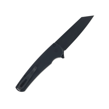 Protech Malibu Folding Knife Smooth Black Aluminum Handle Magnacut Reverse Tanto Plain Edge Black DLC Finish 5403 Protech Malibu Folding Knife Smooth Black Aluminum Handle Magnacut Reverse Tanto Plain Edge Black DLC Finish 5403