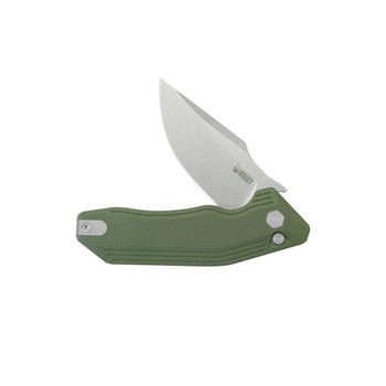 Kubey Basilisk Folding Knife Green G10 Handle 14C28N Tanto Point Plain Edge Stonewash Finish KU391B Kubey Basilisk Folding Knife Green G10 Handle 14C28N Tanto Point Plain Edge Stonewash Finish KU391B