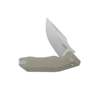 Kubey Basilisk Folding Knife Tan G10 Handle 14C28N Tanto Point Plain Edge Stonewash Finish KU391C Kubey Basilisk Folding Knife Tan G10 Handle 14C28N Tanto Point Plain Edge Stonewash Finish KU391C