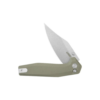 Kubey Hades Folding Knife Tan G10 Handle 14C28N Wharncliffe Plain Edge Stonewash Finish KU394C Kubey Hades Folding Knife Tan G10 Handle 14C28N Wharncliffe Plain Edge Stonewash Finish KU394C