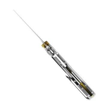 Kizer Feweed Folding Knife Camo Carbon Gold Titanium Handle Z-Wear Clip Point Plain Edge Ki3694A4 Kizer Feweed Folding Knife Camo Carbon Gold Titanium Handle Z-Wear Clip Point Plain Edge Ki3694A4