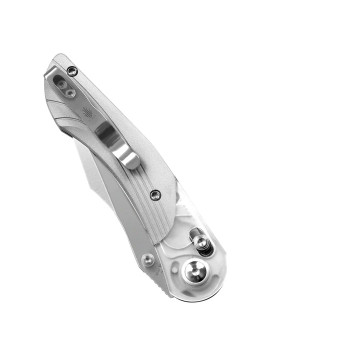 Kizer Mini Mystic Folding Knife White Acrylic/Aluminum Handle Nitro-V Clip Point Plain Edge V3636A1 Kizer Mini Mystic Folding Knife White Acrylic/Aluminum Handle Nitro-V Clip Point Plain Edge V3636A1