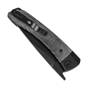 Kizer Mini Momo Folding Knife Black Aluminum/Micarta Handle 154CM Drop Point Plain Black Blade V3663C2 Kizer Mini Momo Folding Knife Black Aluminum/Micarta Handle 154CM Drop Point Plain Black Blade V3663C2