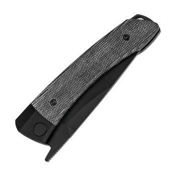 Kizer Mini Momo Folding Knife Black Aluminum/Micarta Handle 154CM Drop Point Plain Black Blade V3663C2 Kizer Mini Momo Folding Knife Black Aluminum/Micarta Handle 154CM Drop Point Plain Black Blade V3663C2