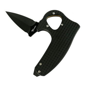 Reate Exo-D Ti-Black PVD Handle Elmax Black DLC blade Folding Knife Reate Exo-D Ti-Black PVD Handle Elmax Black DLC blade Folding Knife
