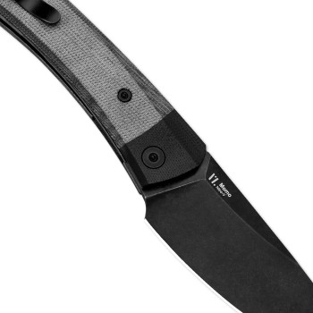 Kizer Momo Folding Knife Black G10/Micarta Handle Nitro-V Drop