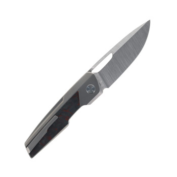 Tuya Folding Knife Anzu Red/Black Marble Carbon Fiber Handle M390 Drop Point Plain Edge Satin Finish T1746-D Tuya Folding Knife Anzu Red/Black Marble Carbon Fiber Handle M390 Drop Point Plain Edge Satin Finish T1746-D