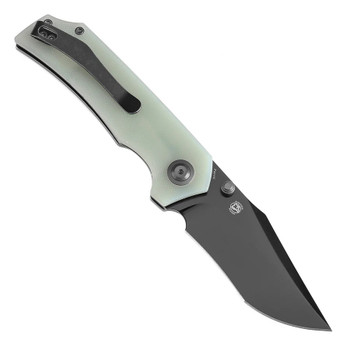 Tenable Fermi Folding Knife Jade G10 Handle 14C28N Plain Black Blade T1122A2