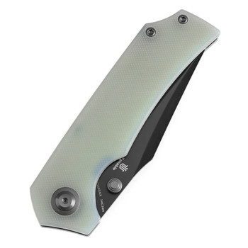 Tenable Fermi Folding Knife Jade G10 Handle 14C28N Plain Black Blade T1122A2