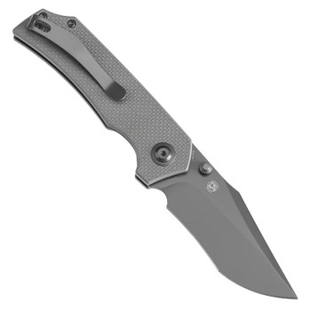 Tenable Fermi Folding Knife Light Sand G10 Handle 14C28N Plain Grey Blade T1122A5