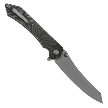Tenable Colibri Tech Folding Knife Black/Green G10 Handle Nitro-V Sheepsfoot Plain Grey Blade T1060A2