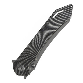 Tenable Colibri Tech Folding Knife Black/Green G10 Handle Nitro-V Sheepsfoot Plain Grey Blade T1060A2