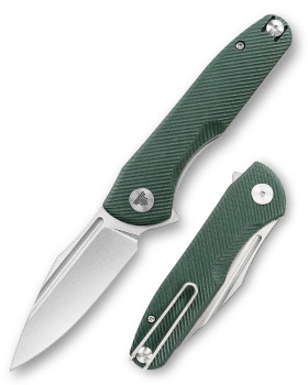 Trivisa Antliae-03G Liner Lock Folding 3.26" 14C28N Steel Green G10 Handle