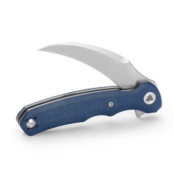 Trivisa Lacerta-04L Liner Lock EDC Folding Pocket Knife 3.34'' 14C28N Steel Blade Blue Micarta Handle Trivisa Lacerta-04L Liner Lock EDC Folding Pocket Knife 3.34'' 14C28N Steel Blade Blue Micarta Handle