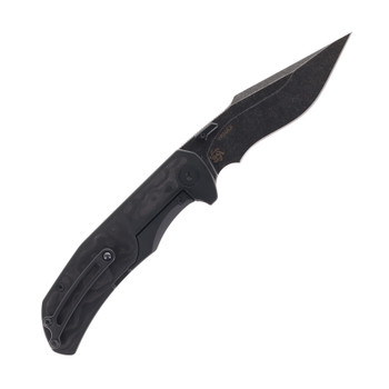 Mechforce Hellraiser Folding Knife Blackout Titanium Handle Vanax Plain Edge HELLRAISER-FL-BLKOUT