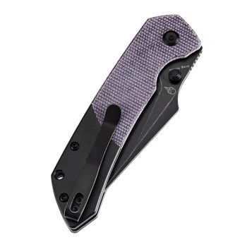 Tenable Fenrir Button Lock Folding Knife Purple Micarta/Blackwash