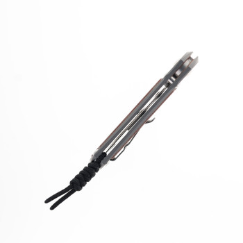 Chis Reeve Large Inkosi Folding Knife Glass Blasted Titanium & Natural Micarta Inlay Drop Point Magnacut LIN-1118-006 Chis Reeve Large Inkosi Folding Knife Glass Blasted Titanium & Natural Micarta Inlay Drop Point Magnacut LIN-1118-006