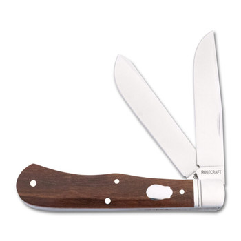 RoseCraft Cockleburr Creek Trapper Folding Knife Brown Rosewood Handle D2 Clip/Spey Plain Edge RCT019 RoseCraft Cockleburr Creek Trapper Folding Knife Brown Rosewood Handle D2 Clip/Spey Plain Edge RCT019