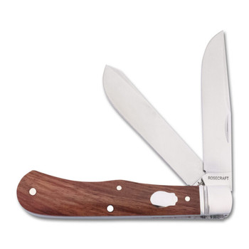 RoseCraft Cockleburr Creek Trapper Folding Knife Brown Rosewood Handle D2 Clip/Spey Plain Edge RCT019 RoseCraft Cockleburr Creek Trapper Folding Knife Brown Rosewood Handle D2 Clip/Spey Plain Edge RCT019