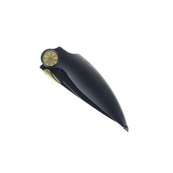 Rike Knife Predator DLC Folding Knife Titanium Handle M390 Plain Edge