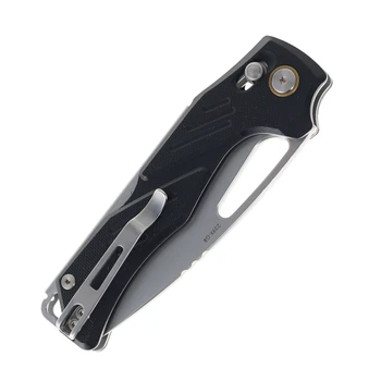SRM Mirage 239X Folding Knife Black G10 Handle 14c28n Plain Edge Brush Finish SRM239XGB