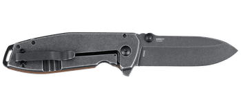 CRKT Squid Frame Lock Folding Knife Brown G10 Handle D2 Plain Edge Stonewash Finish 2495B