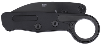 CRKT Provoke EDC Folding Knife Black Aluminum Handle D2 Drop Point Plain Edge 4050K