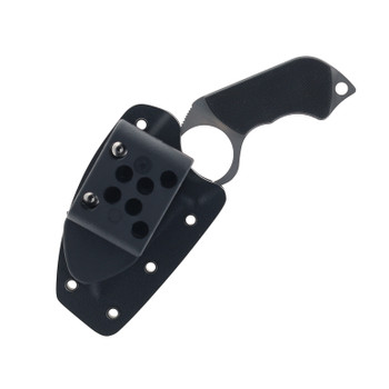 Spyderco Swick 5 Fixed Blade Knife Black G10 Handle LC200N Plain Edge FB14S5